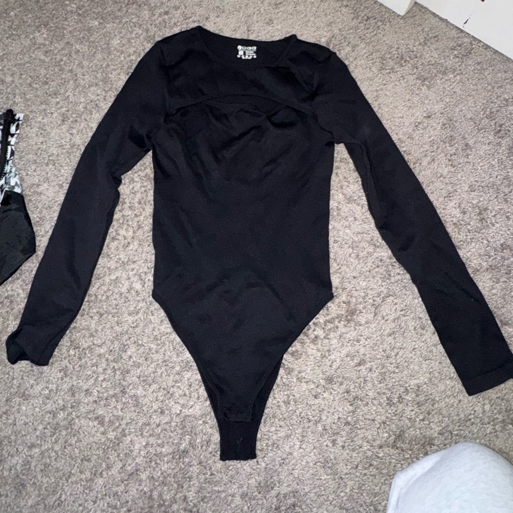 QQQ black bodysuit